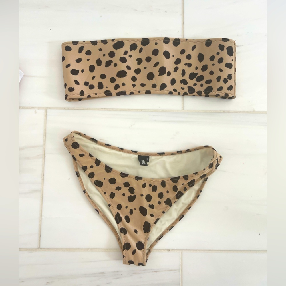 Triangle leopard bikini size XL